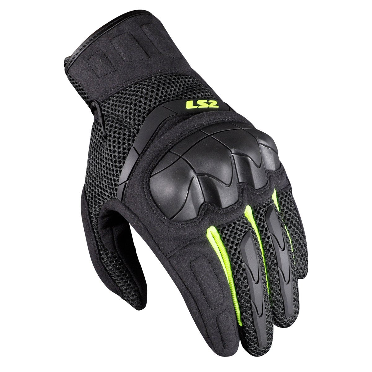 Pirštinės LS2 KUBRA MAN GLOVES ANTHRACITE H-V YELLOW