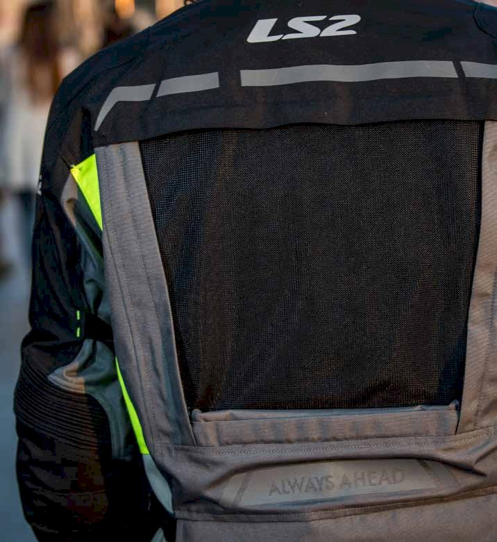 Jacket LS2 LANCE MAN GREY BLACK YELLOW