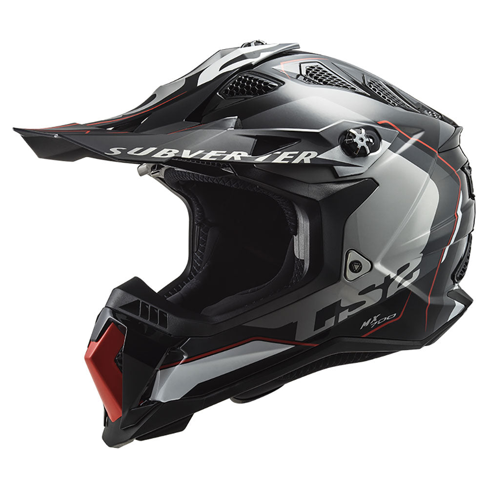 LS2 MX700 SUBVERTER EVO II ŠALMAS - ARCHED Silver Titanium