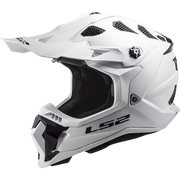 LS2 MX700 SUBVERTER ŠALMAS - SINGLE MONO GLOSS WHITE