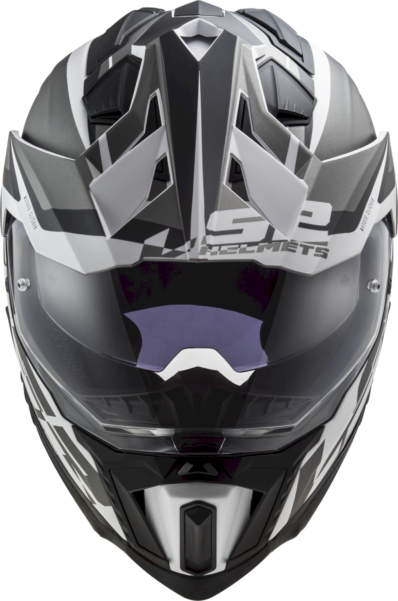 LS2 MX701 EXPLORER ŠALMAS - ALTER MATT BLACK WHITE