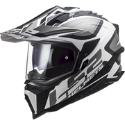 LS2 MX701 EXPLORER ŠALMAS - ALTER MATT BLACK WHITE