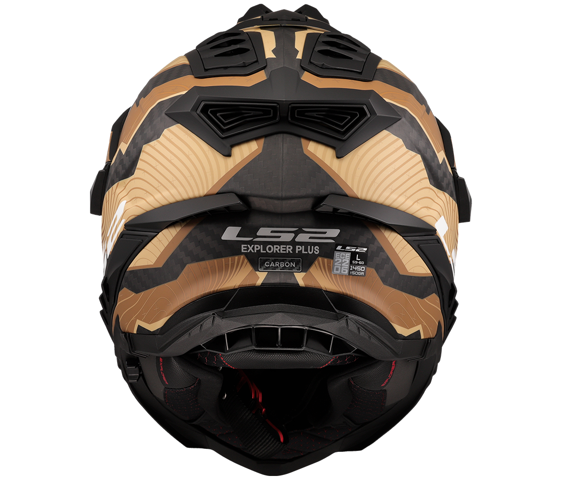 LS2 MX701 EXPLORER C ŠALMAS - TRICK BROWN SAND