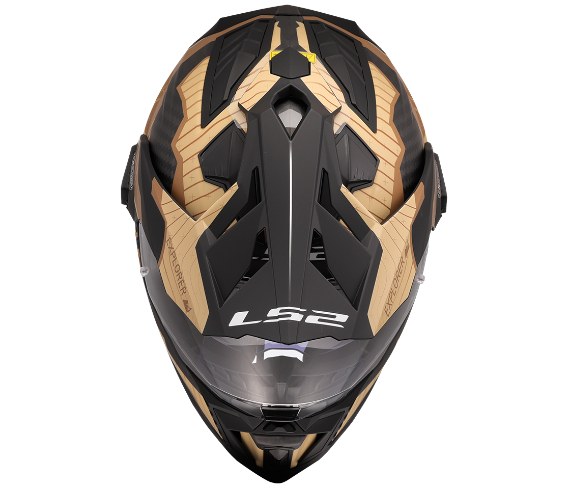 LS2 MX701 EXPLORER C ŠALMAS - TRICK BROWN SAND