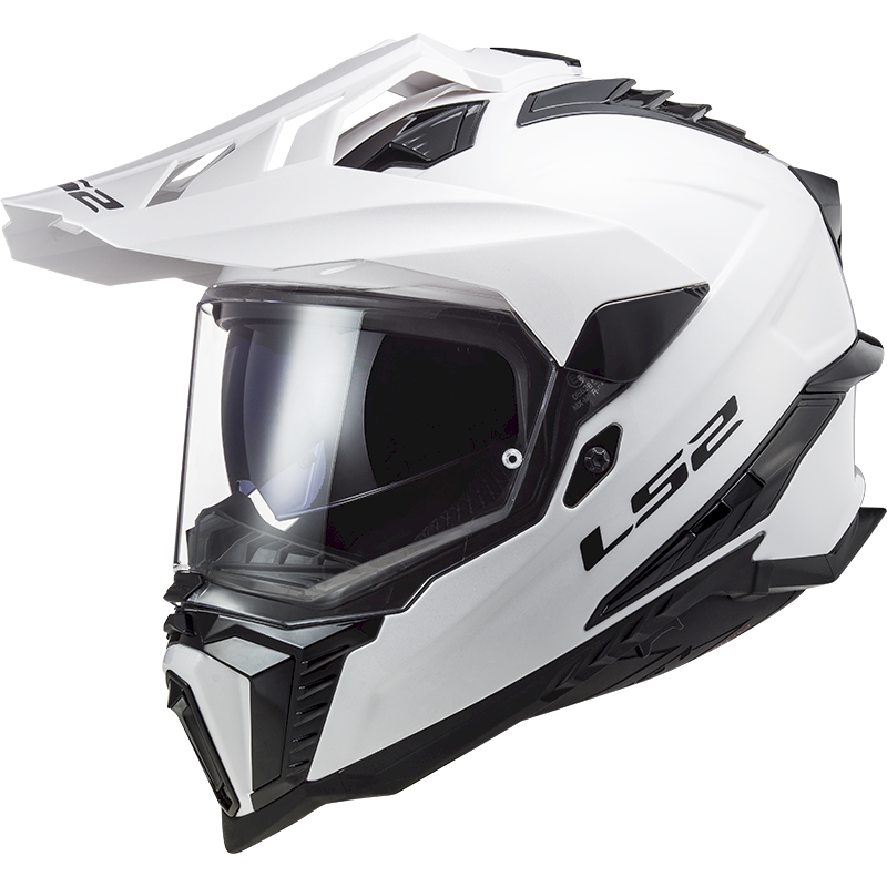 LS2 MX701 EXPLORER ŠALMAS - SOLID WHITE