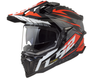 LS2 MX701 EXPLORER SPIRE ŠALMAS - Black Titanium Red