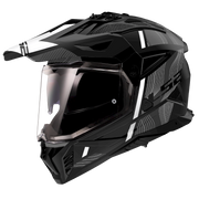 LS2 MX702 PIONEER II ŠALMAS - HILL MATT BLACK WHITE