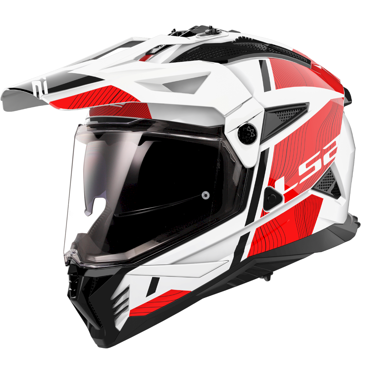 LS2 MX702 PIONEER II ŠALMAS - HILL WHITE RED