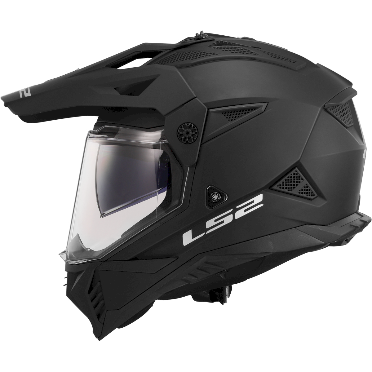LS2 MX702 PIONEER II ŠALMAS - MATT BLACK