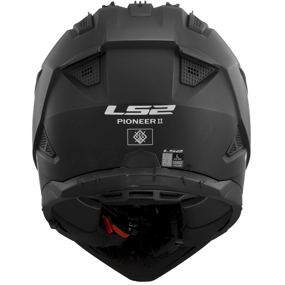 LS2 MX702 PIONEER II ŠALMAS - MATT BLACK