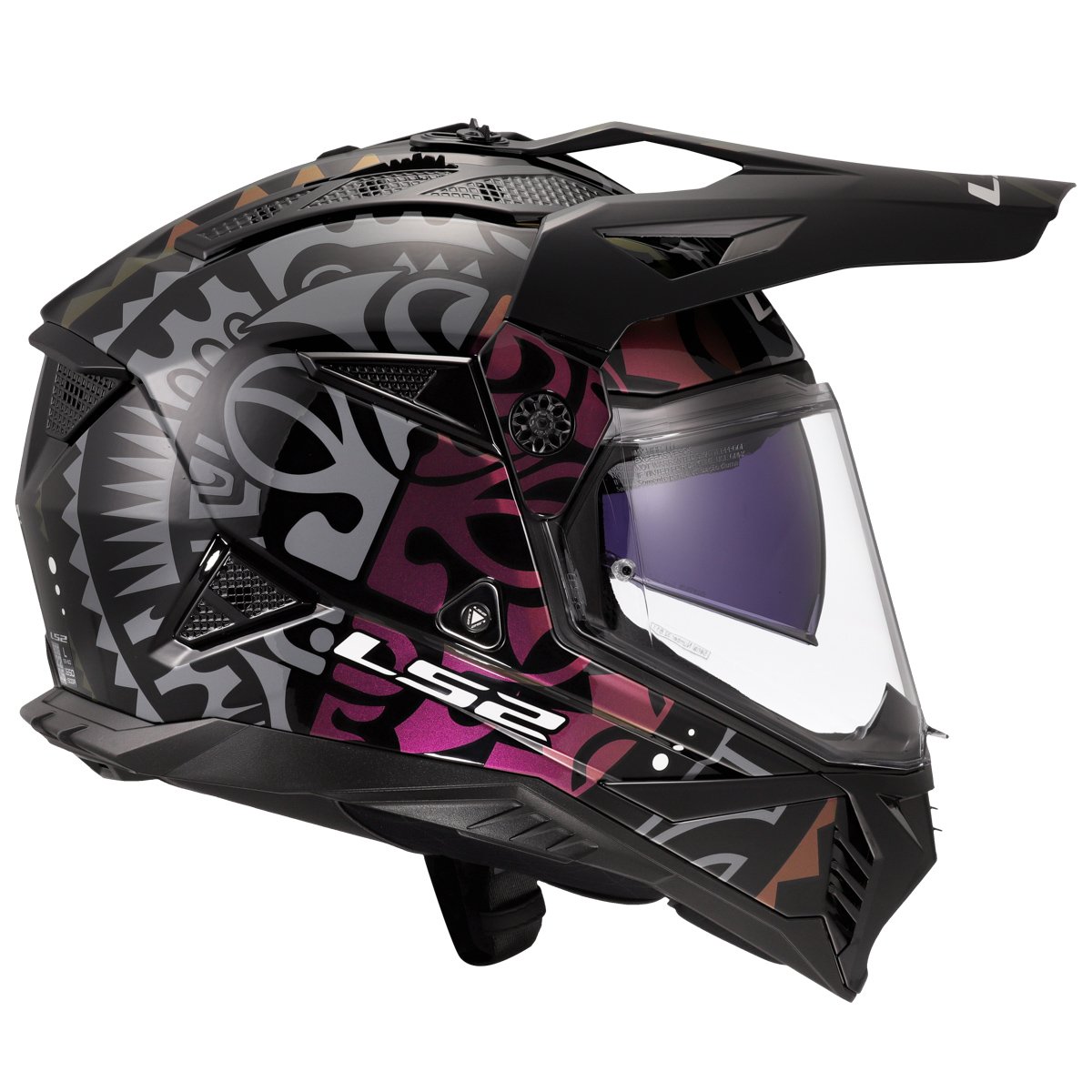 LS2 MX702 PIONEER II ŠALMAS - RANGI BLACK