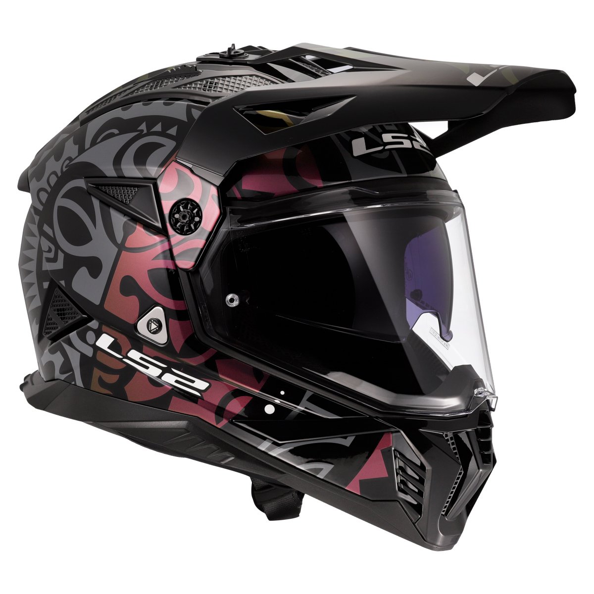 LS2 MX702 PIONEER II ŠALMAS - RANGI BLACK