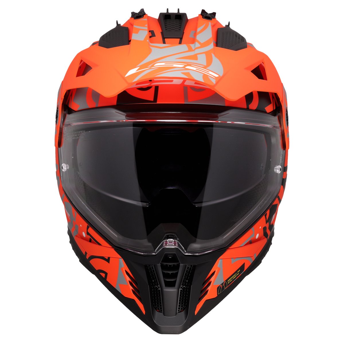 LS2 MX702 PIONEER II ŠALMAS - RANGI ORANGE