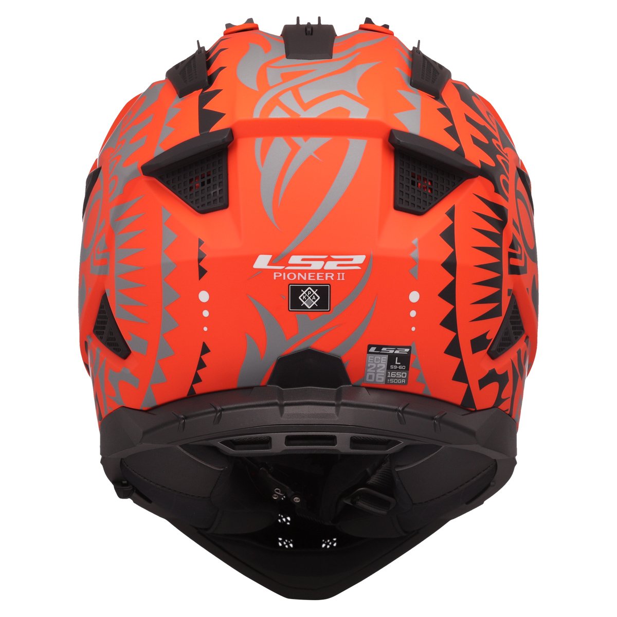 LS2 MX702 PIONEER II ŠALMAS - RANGI ORANGE
