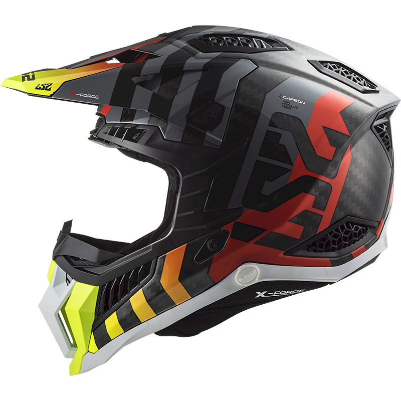 LS2 MX703 C X-FORCE ŠALMAS - BARRIER H-V Yellow Red