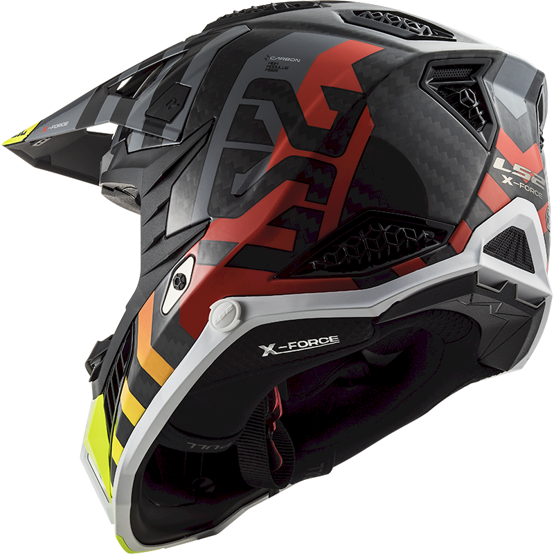 LS2 MX703 C X-FORCE ŠALMAS - BARRIER H-V Yellow Red