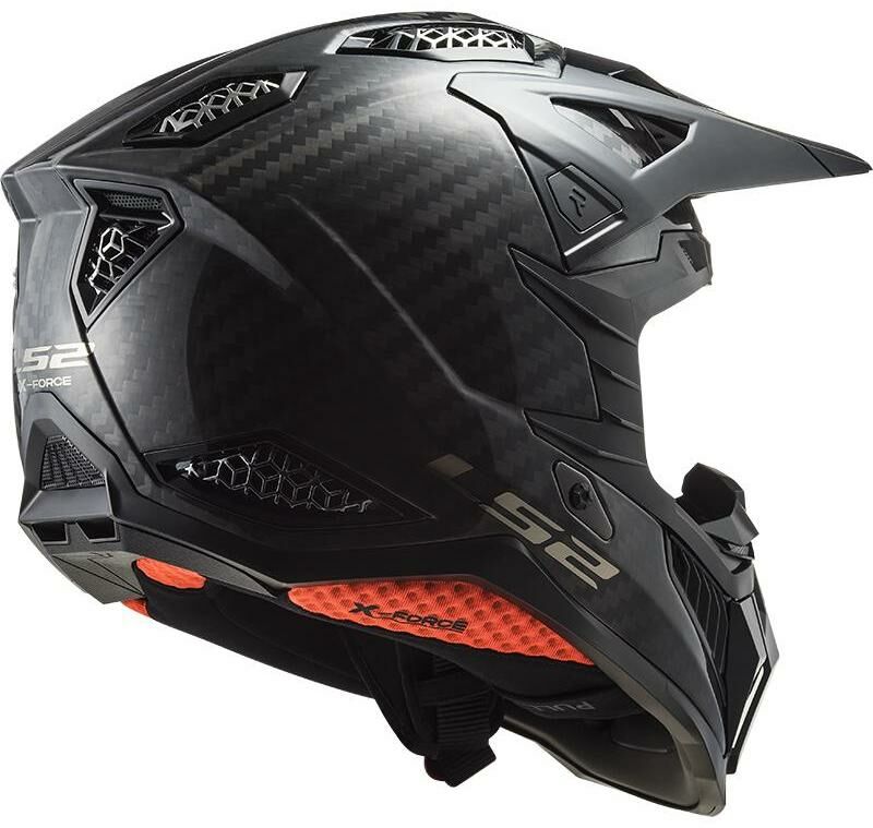 LS2 MX703 C X-FORCE ŠALMAS - Gloss Carbon