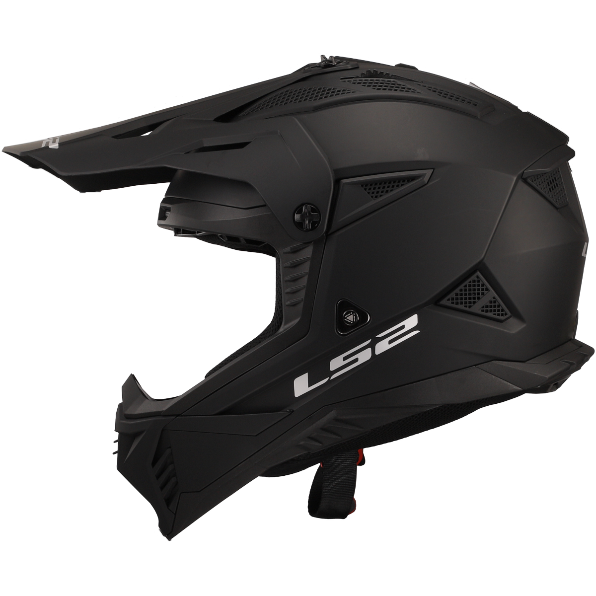 LS2 MX708 FAST II ŠALMAS - SOLID MATT BLACK-06