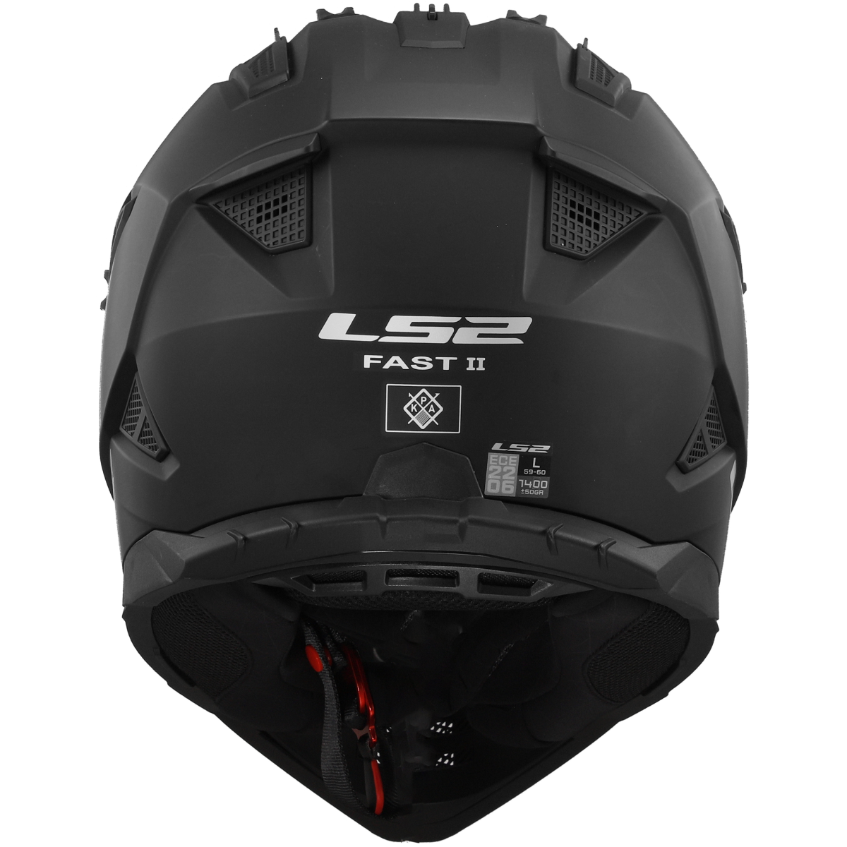 LS2 MX708 FAST II ŠALMAS - SOLID MATT BLACK-06