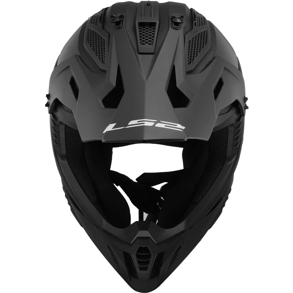 LS2 MX708 FAST II ŠALMAS - SOLID MATT BLACK-06