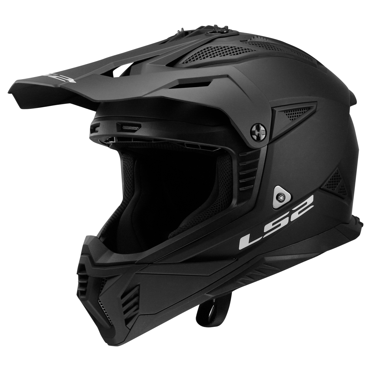 LS2 MX708 FAST II ŠALMAS - SOLID MATT BLACK-06