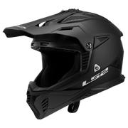 LS2 MX708 FAST II ŠALMAS - SOLID MATT BLACK-06