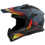LS2 MX708 FAST II ŠALMAS - WASH MATT DARK GREY