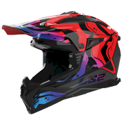 LS2 MX708 FAST II ŠALMAS - WASH RED