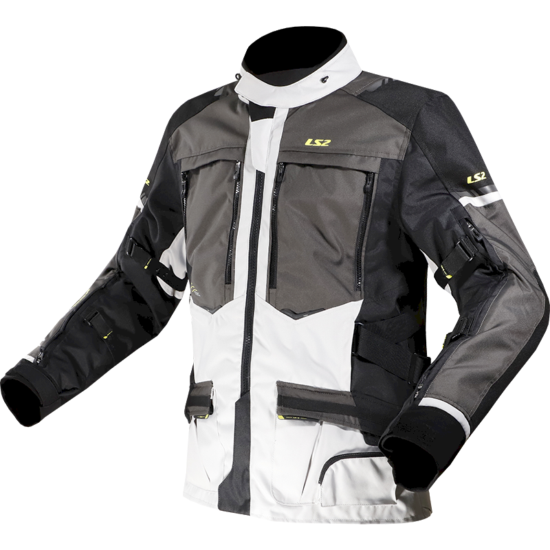 Striukė LS2 NORWAY MAN JACKET BLACK GREY YELLOW
