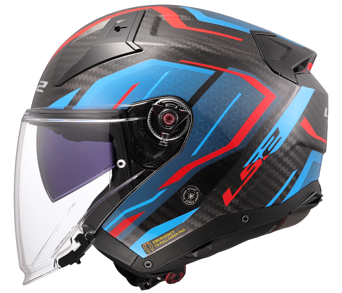 LS2 OF603 INFINITY II C ŠALMAS - URUS BLUE RED