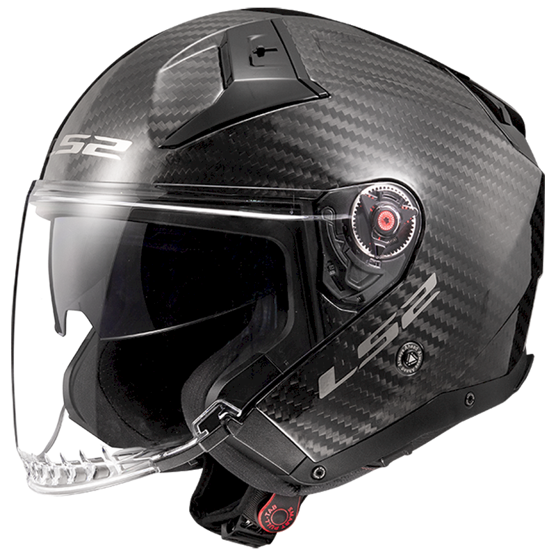 LS2 OF603 INFINITY II ŠALMAS - GLOSS CARBON