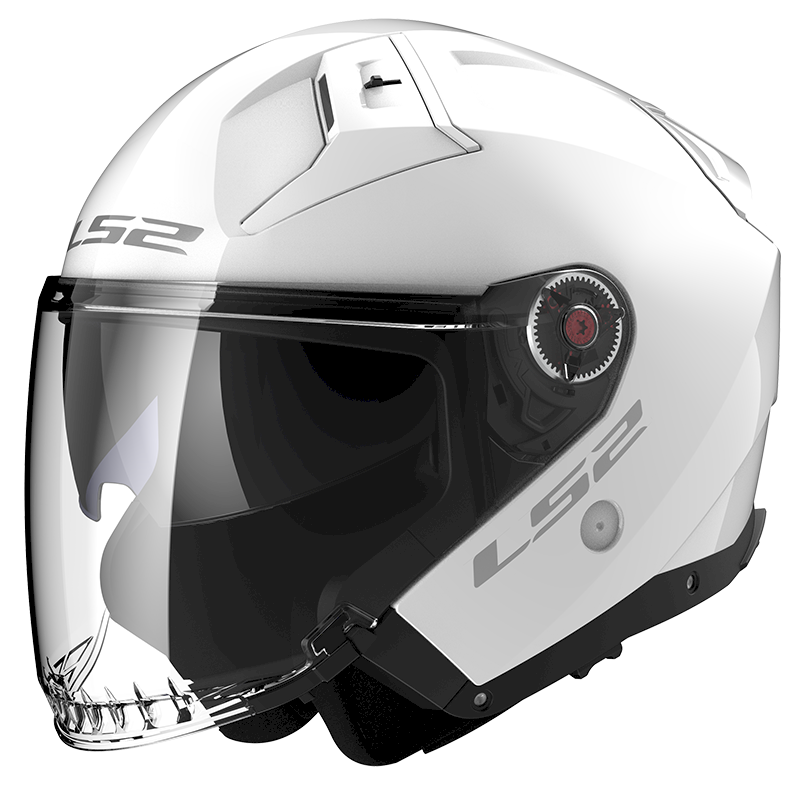LS2 OF603 INFINITY II ŠALMAS - SOLID GLOSS WHITE