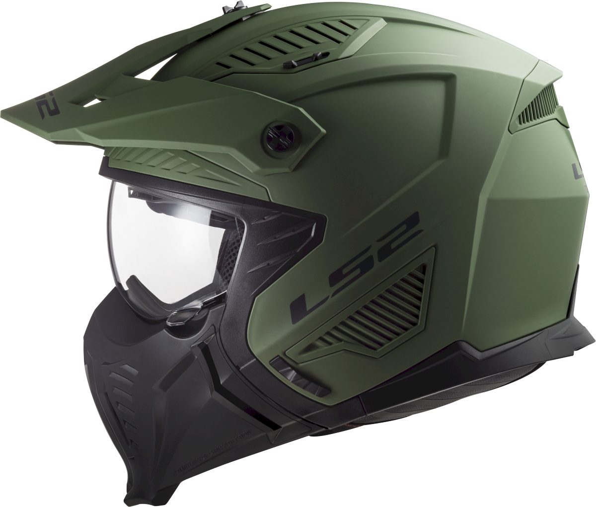LS2 OF606 DRIFTER ŠALMAS - SOLID MATT MILITARY GREEN