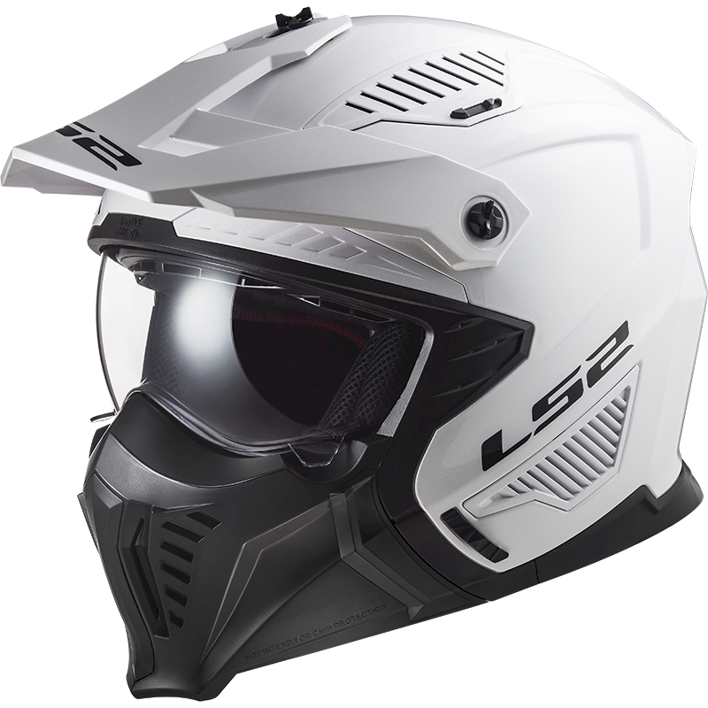 LS2 OF606 DRIFTER ŠALMAS - SOLID WHITE