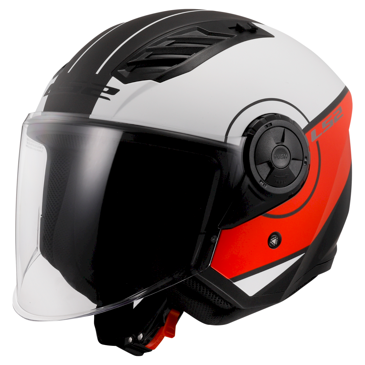 LS2 OF616 AIRFLOW II ŠALMAS - COVER MATT WHITE RED