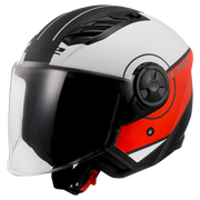 LS2 OF616 AIRFLOW II ŠALMAS - COVER MATT WHITE RED