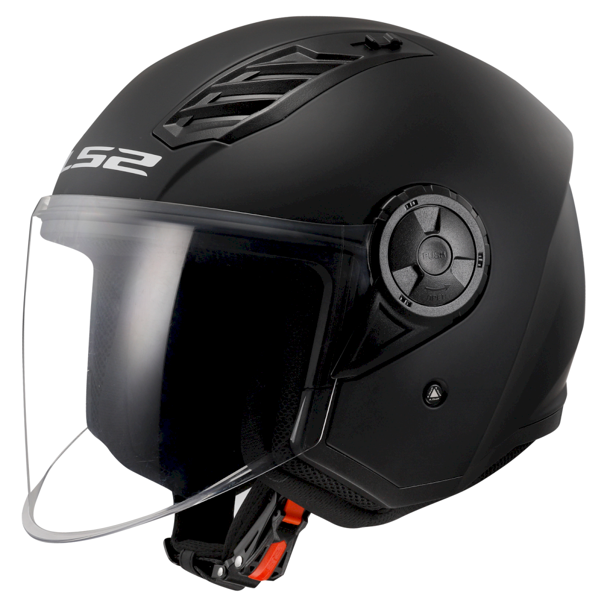 LS2 OF616 AIRFLOW II ŠALMAS - SOLID MATT BLACK