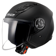 LS2 OF616 AIRFLOW II ŠALMAS - SOLID MATT BLACK