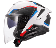 LS2 OF618 VERSO II ŠALMAS - AIR WHITE BLUE RED