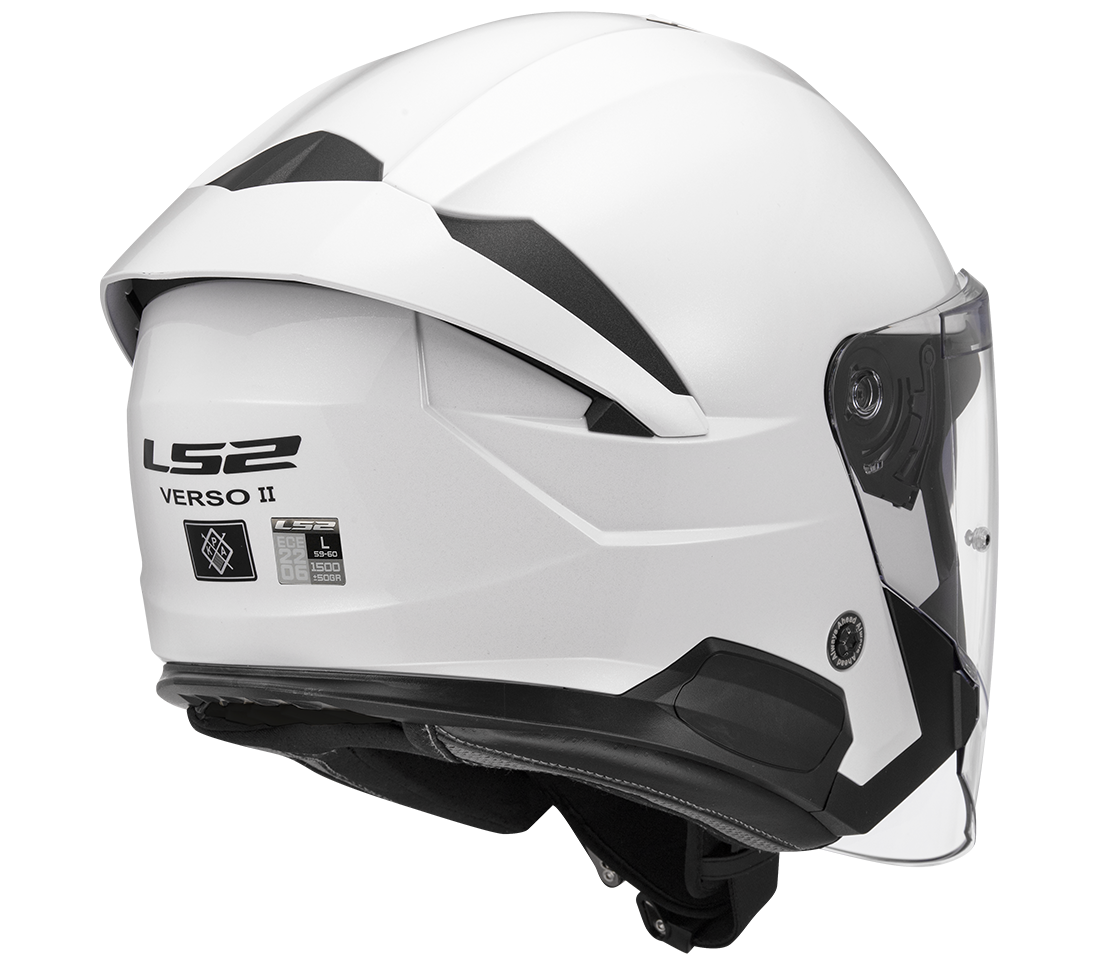LS2 OF618 VERSO II ŠALMAS - SOLID WHITE