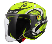 LS2 OF622 FUNNY II ŠALMAS - GLUP H-VIS YELLOW