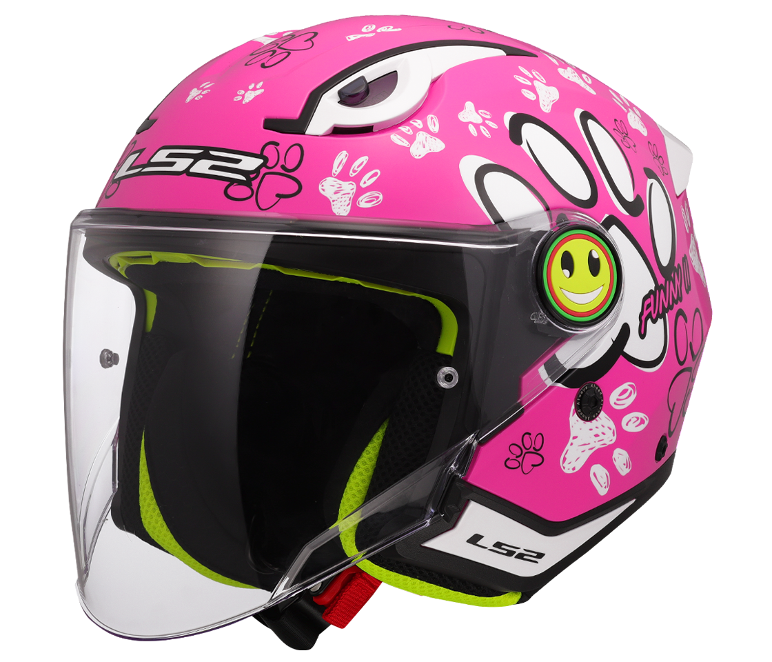LS2 OF622 FUNNY II ŠALMAS - PAWS PINK
