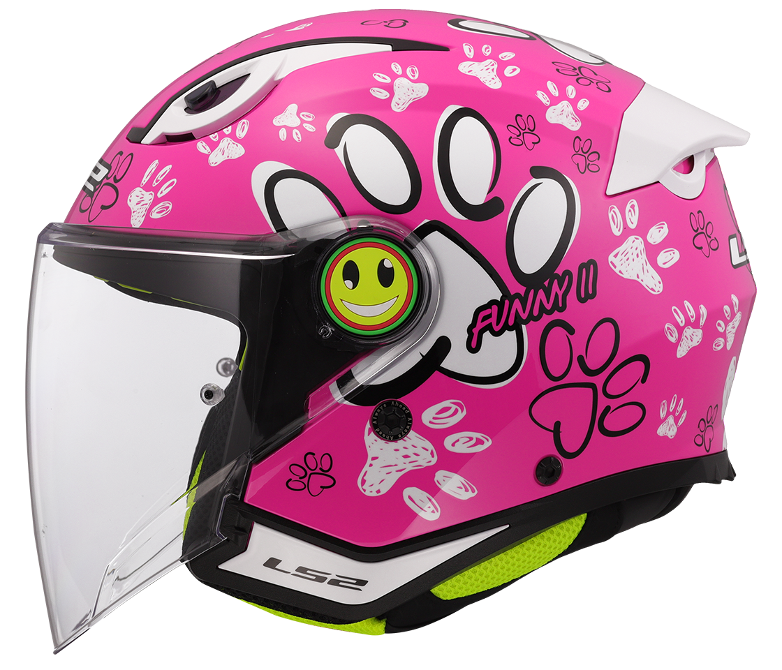 LS2 OF622 FUNNY II ŠALMAS - PAWS PINK