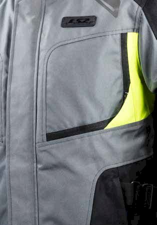 Striukė LS2 PHASE MAN JACKET GREY BLACK YELLOW