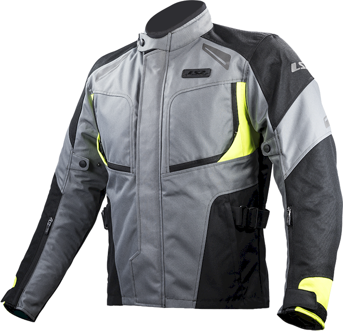 Striukė LS2 PHASE MAN JACKET GREY BLACK YELLOW