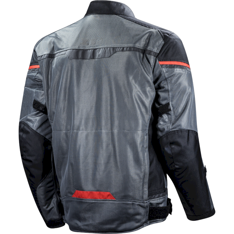 Striukė LS2 RIVA MAN JACKET BLACK DARK GREY RED