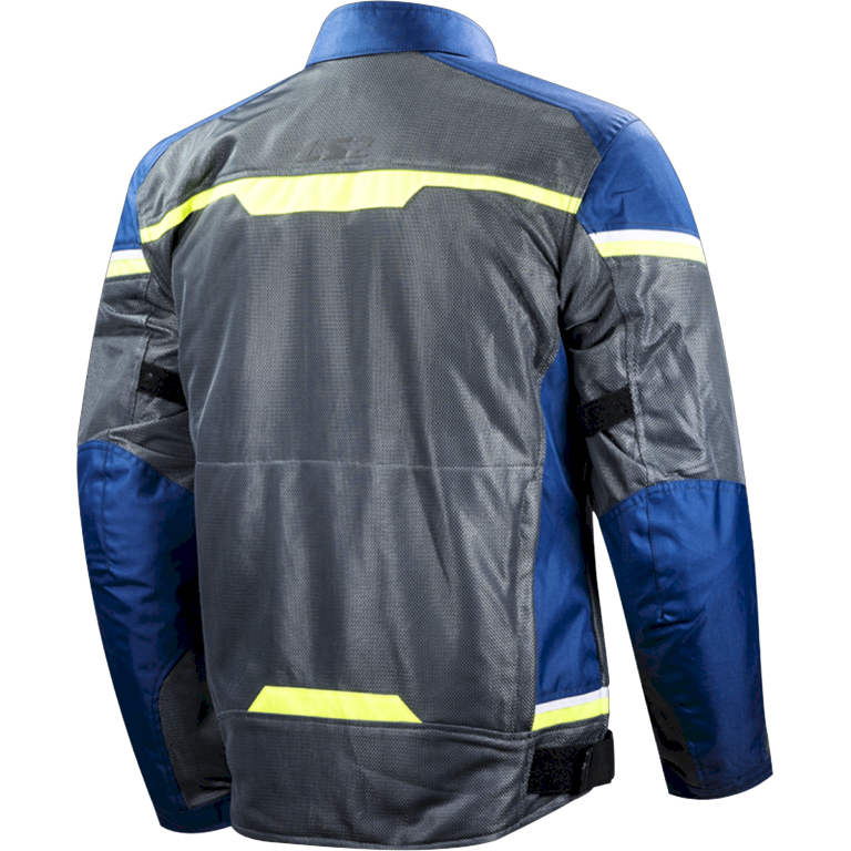 Striukė LS2 RIVA MAN JACKET BLUE DARK GREY H-V YELLOW
