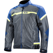 Striukė LS2 RIVA MAN JACKET BLUE DARK GREY H-V YELLOW