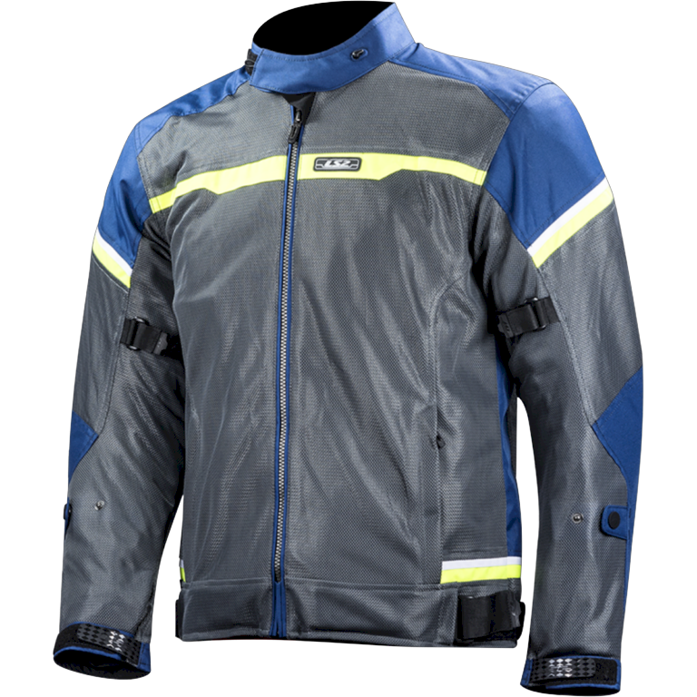 Striukė LS2 RIVA MAN JACKET BLUE DARK GREY H-V YELLOW