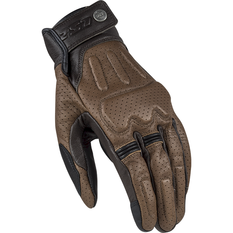 Pirštinės LS2 RUST MAN GLOVES BROWN LEATHER